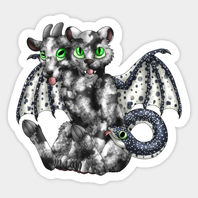 Chimera Cubs: Salt & Pepper Sticker by spyroid101